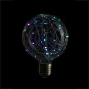 лампа декоративная светодиодная шар  G95 RGB 1.5W 057-073 G95 Starry E27 мигающая