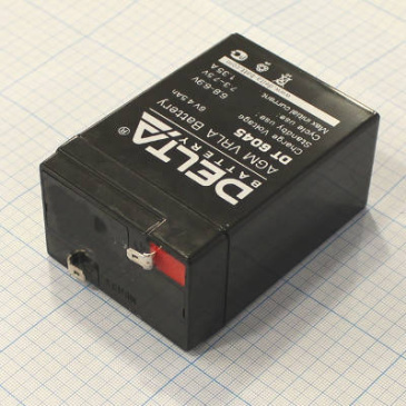 аккумулятор свинцово-кислотный   4.5 A/h  6V DELTA /DT6045/