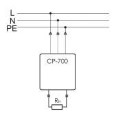 Реле напряжения CP-700 для однофазной сети в розетку ЕА04.009.010 Реле напряжения CP-700 для однофазной сети в розетку ЕА04.009.010