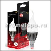 светодиодная лампа свеча на ветру Белый теплый  4W Supra SL-LED-CNW-4W/3000/E14  2628