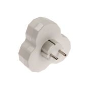 разветвитель -тройник, 16А, с з/к, белый разветвитель -тройник, 16А, с з/к, белый