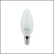светодиодная лампа свеча Белый дневной  6W Supra SL-LED-CR-CN-6W/4000/E14  7114 Уценка!!!