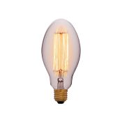лампа ретро накаливания Vintage форма эллипс 60W 053-419 E75 F2 CLEAR/E27 диммируемая