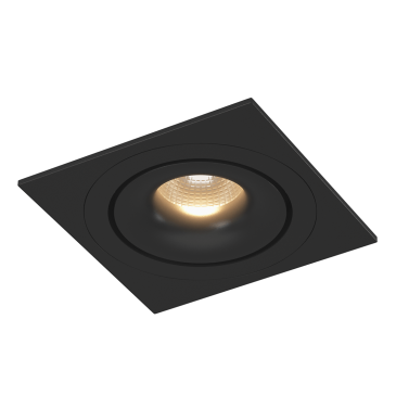 Рамка  одинарная  COMBO-1S1-BL  для светильника серии  COMBO-1 IP20 квадратная накладная черная