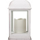 фигурка  светодиодная Декоративный фонарь со свечкой Белый теплый, 513-054, 1Led, 3хААА, белый корпус,  IP20