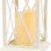 фигурка  светодиодная Декоративный фонарь со свечой Белый теплый, 513-046, 1Led, 3хААА, белый корпус,  IP20
