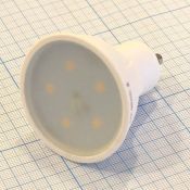 светодиодная лампа рефлектор JCDR GU10  Белый теплый  6W UL-00001662 LED-JCDR-6W/WW/GU10/FR PLP01WH
