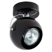 Накладной светильник Lightstar без лампы 110577  OCCHIO FABI BK HP16  GU10 220V поворотный черный