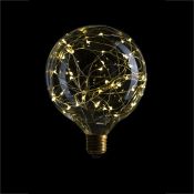 лампа декоративная светодиодная шар G125 Белый теплый 1.5W 057-165 Starry E27