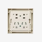 Пульт-радиопередатчик одноклавишный Base-1 без фиксации без рамки бежевый Пульт-радиопередатчик одноклавишный Base-1 без фиксации без рамки бежевый