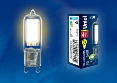 светодиодная лампа капсульная G9  Белый теплый  4W UL-00001815 LED-JCD-4W/WW/G9/CL GLZ01TR