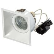 Точечный светильник Lightstar без лампы 214506 DOMINO QUADRO MR16 GU5.3 квадратный встраиваемый белый