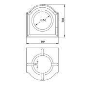 Рамка 1 пост МезонинЪ для наружного и внутреннего монтажа торц. 70700/37 белый прованс Рамка 1 пост МезонинЪ для наружного и внутреннего монтажа торц. 70700/37 белый прованс