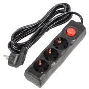 удлинитель с заземлением и выключателем Uniel UL-00010017 S-GCU3-3B BLACK 3м Ultra удлинитель с заземлением и выключателем Uniel UL-00010017 S-GCU3-3B BLACK 3м Ultra