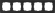 Рамка  пластик 5 постов WERKEL Stark WL04-Frame-05 / W0051808 черный