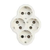 разветвитель -четверник, 16А, с з/к, белый разветвитель -четверник, 16А, с з/к, белый