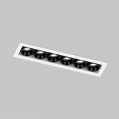 Встраиваемый светильник 10W Белый дневной DENKIRS SPACE DK2514-WB 220V IP20 прямоугольный белый/черный Встраиваемый светильник 10W Белый дневной DENKIRS SPACE DK2514-WB 220V IP20 прямоугольный белый/черный