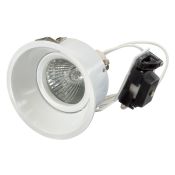Точечный светильник Lightstar без лампы 214606 DOMINO ROUND МR16 GU5.3 круглый встраиваемый белый