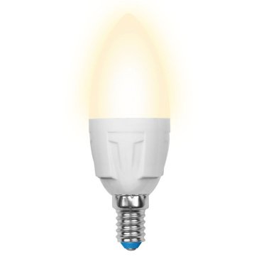 светодиодная лампа свеча Белый теплый  7.0W UL-00002413 LED-C37 7W/WW/E14/FR PLP01WH PLP01WH ЯРКАЯ