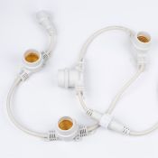 Гирлянда 800W Belt-Light 2 жилы UL-00011810 UDL-K121 шаг 50см патроны E27 провод белый (5м) IP65 Гирлянда 800W Belt-Light 2 жилы UL-00011810 UDL-K121 шаг 50см патроны E27 провод белый (5м) IP65