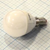светодиодная лампа шар  G45 Белый дневной  8W SUPRA SL-LED-G45-8W/4000/E14-D Диммируемая 9728 Уценка!!!