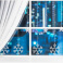 гирлянда БАХРОМА Белый с насадками «Снежинки» 150 LED, IP20