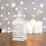 фигурка  светодиодная Декоративный фонарь с росой  Белый теплый, 513-050, 1Led, 3хААА, белый корпус,  IP20