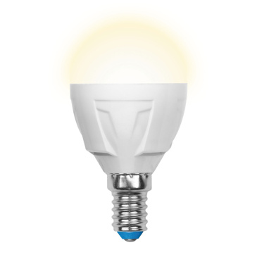 светодиодная лампа шар  G45 Белый теплый  7.0W UL-00000773 LED-G45-7W/WW/E14/FR PLP01WH  Palazzo