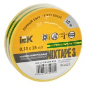 Изолента 15мм*10м желто-зеленая MIXTAPE 3 UIZ-13-10-10M-K52 IEK
