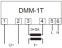 Индикатор параметров сети DMM-1T (однофазный) многофункциональный цифровой 00000006345