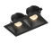 Рамка двойная  COMBO-3S2-BL  для светильника серии  COMBO-3  IP20 прямоугольная накладная черная