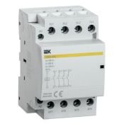 Контактор 40А 220V КМ40-40М контакт 4NO, размер 3 модуля AC/DC KARAT IEK Контактор 40А 220V КМ40-40М контакт 4NO, размер 3 модуля AC/DC KARAT IEK