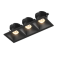 Рамка тройная  COMBO-3S3-BL  для светильника серии  COMBO-3  IP20 прямоугольная накладная черная