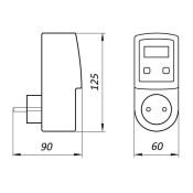 Реле напряжения CP-700 для однофазной сети в розетку ЕА04.009.010 Реле напряжения CP-700 для однофазной сети в розетку ЕА04.009.010