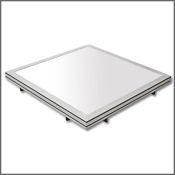 светильник -панель  17W Белый  GRP17-07-C-02  220V IP42 квадратный встраиваемый серебристый Уценка!!!