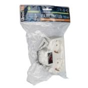 разветвитель -двойник Uniel с заземлением с выключателем UL-00011243 S-GES2-16PB WHITE разветвитель -двойник Uniel с заземлением с выключателем UL-00011243 S-GES2-16PB WHITE