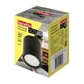 Накладной светильник TM Fametto без лампы  00008849 DLC-S601 GU10  цилиндр черный Накладной светильник TM Fametto без лампы  00008849 DLC-S601 GU10  цилиндр черный