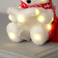 фигурка  светодиодная  «Медвежонок в шапке»  Белый теплый,10х18х10 см
