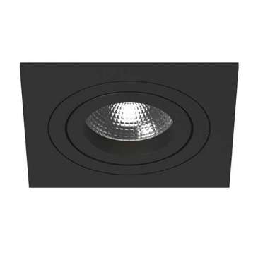 Точечный светильник Lightstar без лампы i51707 INTERO 16  GU10 квадратный встраиваемый черный