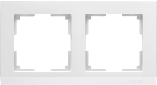 Рамка  пластик 2 поста WERKEL Stark WL04-Frame-02 / W0021801 белый