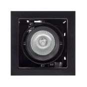 Точечный светильник Lightstar без лампы 214018 CARDANO 16Х1 MR16/HP16 GU5.3 квадратный поворотный встраиваемый черный