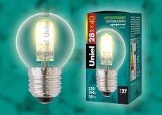лампа галогенная шар G45 28W 05217 HCL-28/CL/E27 globe лампа галогенная шар G45 28W 05217 HCL-28/CL/E27 globe