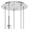 Подвесной светильник без лампы Lightstar 756054 CILINO 5х40W GU10 цилиндр хром/прозрачный